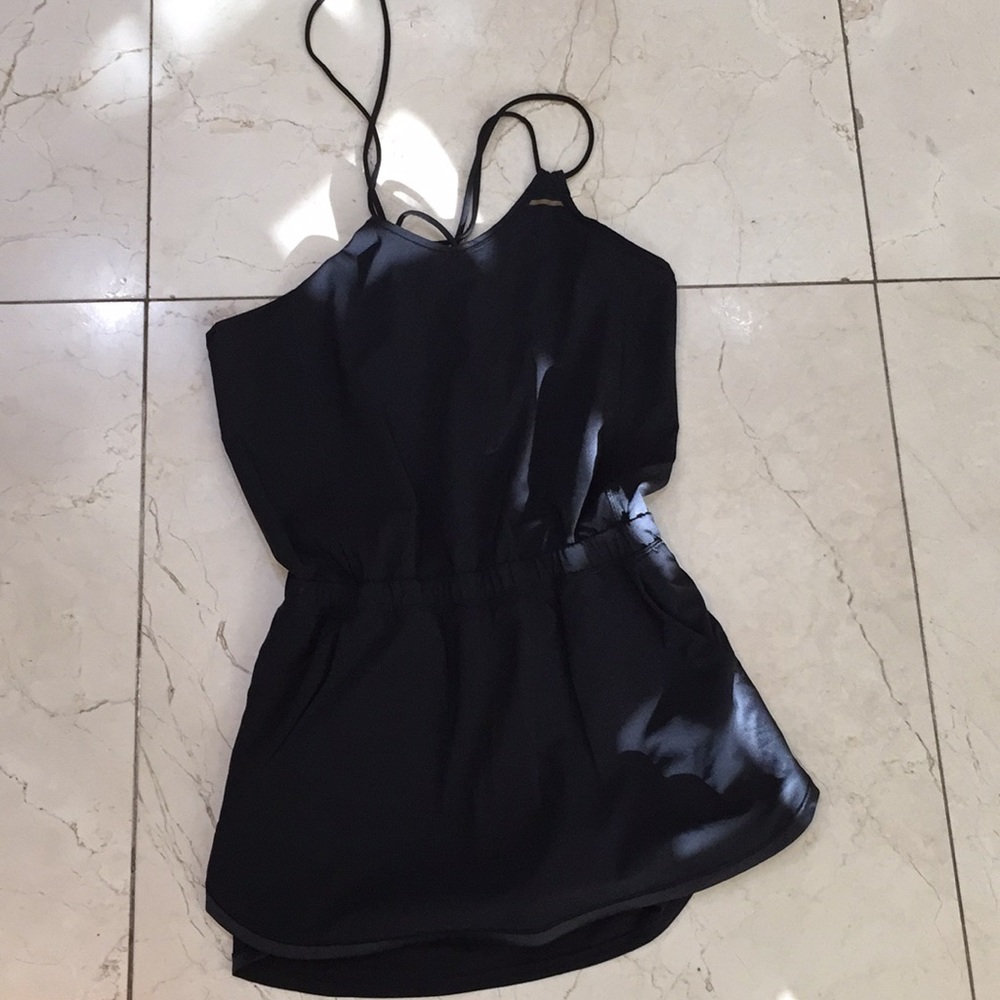 Lululemon black romper size 4